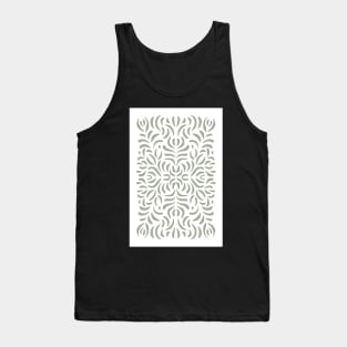 Abstract floral line art pattern Tank Top